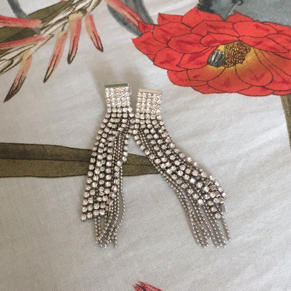 Christian Siriano Art Deco chandelier earrings